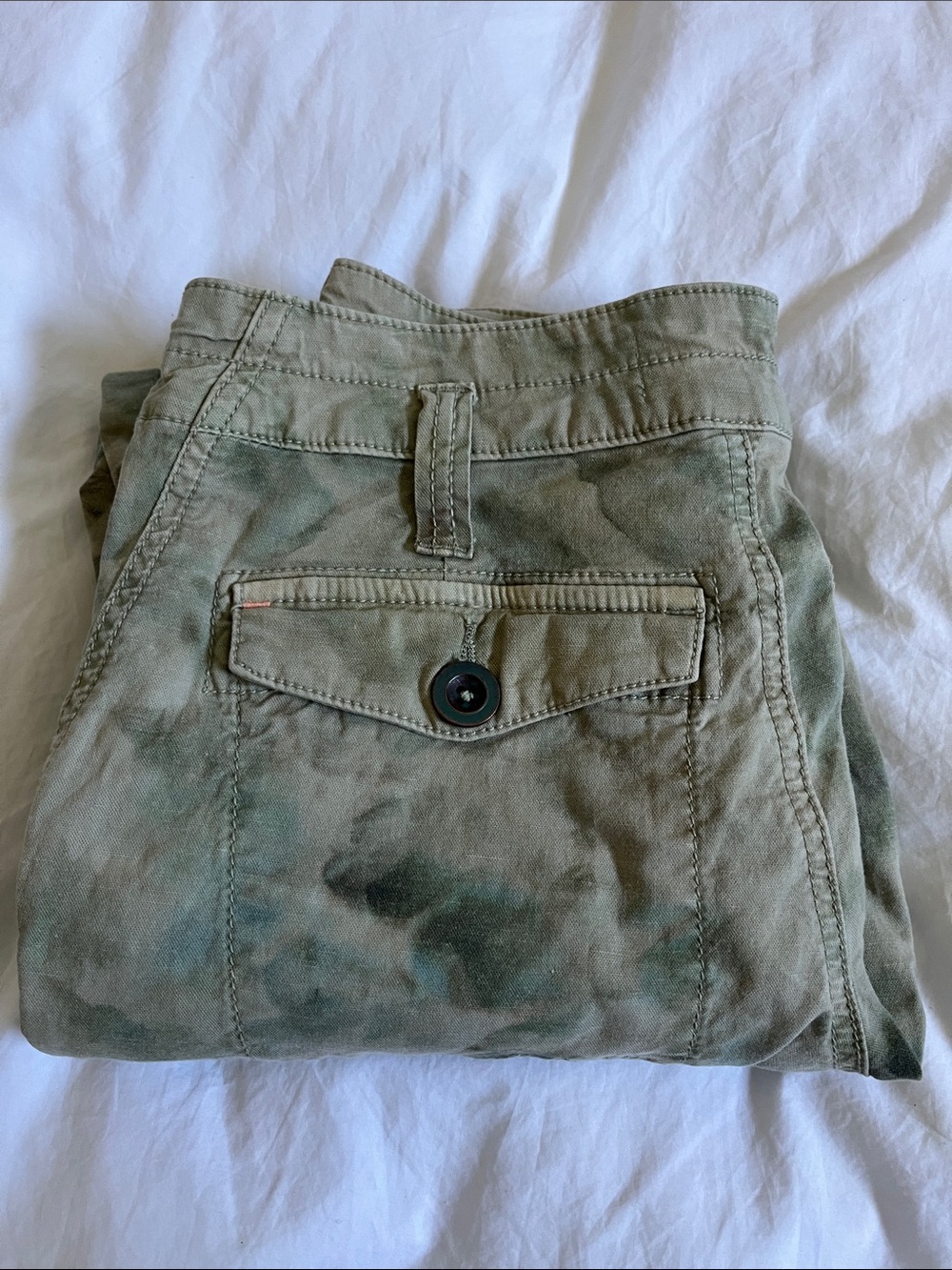 Anthropology the wanderer cargo pastel green painter artist pants - Picture 9 of 9